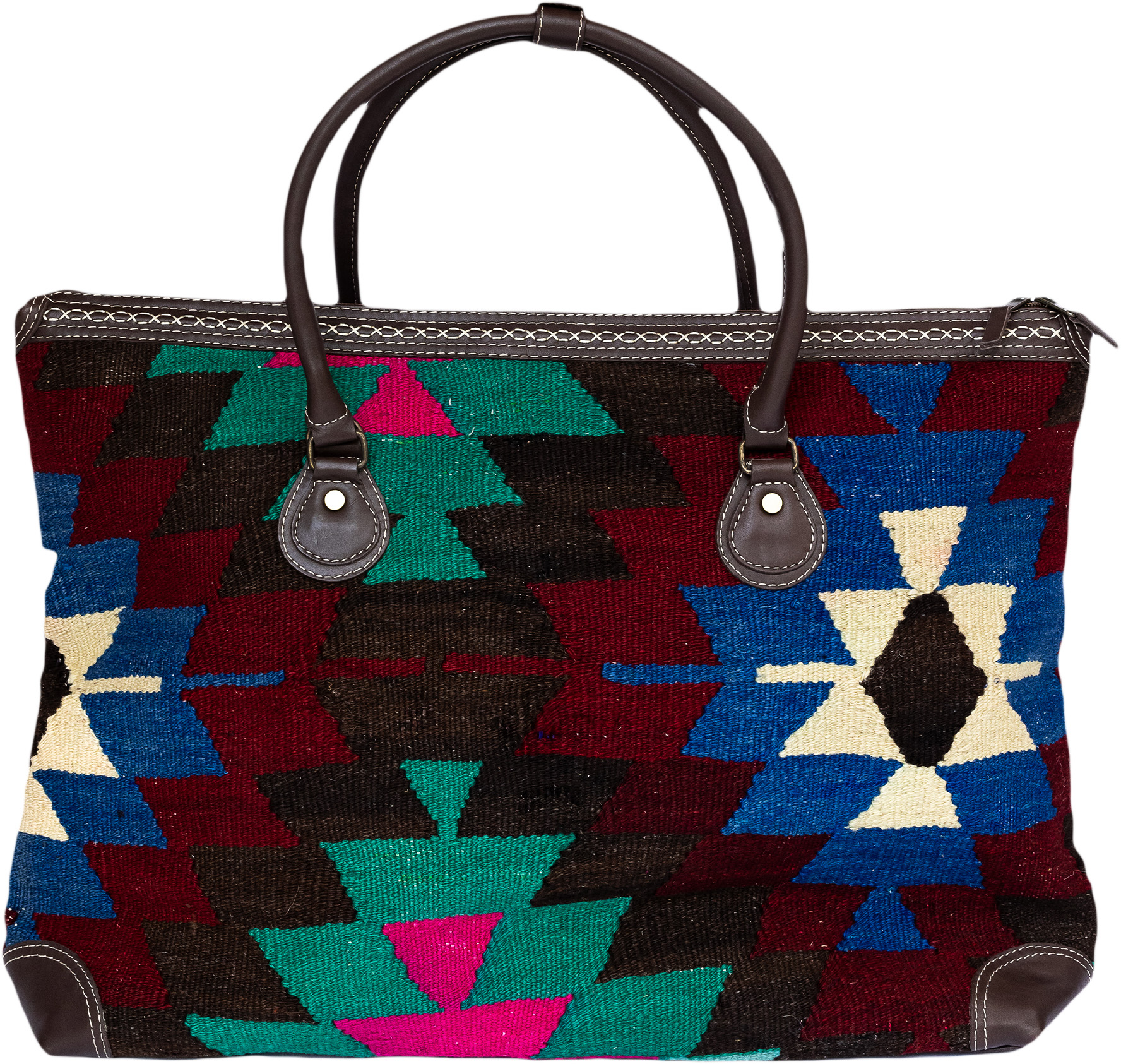 LTB6 Large Kilim Tote Bag Front